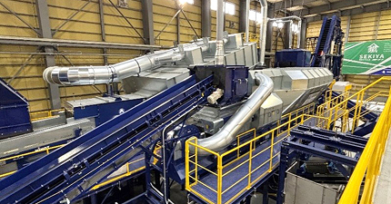 県央エコプラント第２工場(新潟県燕市)の様子