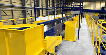 県央エコプラント第２工場(新潟県燕市)の様子