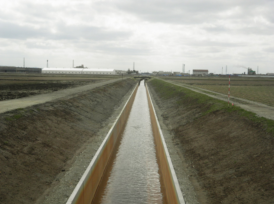 排水路工事の写真